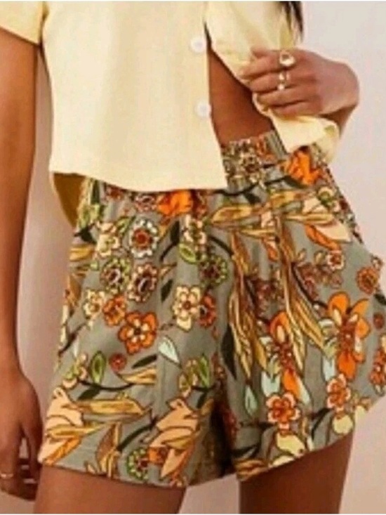 Free People Pants - Free People At First Sight Printed Terry shorts -Small Excellent Condition